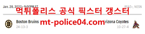 애리조나 코요테스 보스턴 브루인스 4