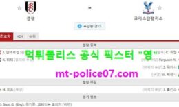 10월24일 EPL 분석 풀햄 vs 크리스탈팰리스 먹폴 픽스터 영 0 (0)