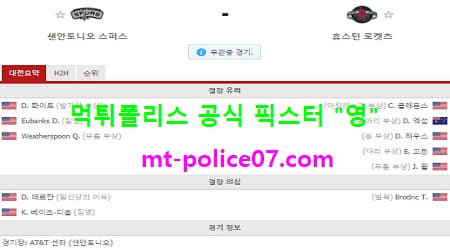 샌안토니오 vs 휴스턴