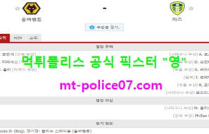 2월20일 EPL 분석 울버햄튼 vs 리즈 먹폴 픽스터 영