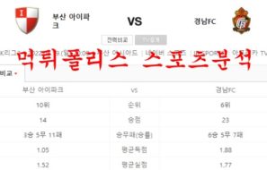6월19일 K리그2 부산아이파크 경남FC 국내축구 분석 먹튀폴리스