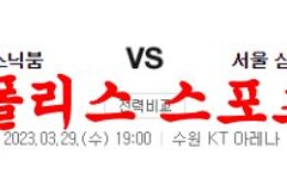 3월29일 KBL 수원KT 소닉붐 서울삼성 썬더스 국농 프리뷰 및 분석 먹튀폴리스 0 (0)