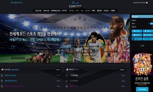 CONCERT 신규사이트