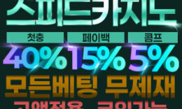 스피드 카지노 고액베팅전용 – 보증금 12억원! 먹튀폴리스 공식인증업체 0 (0)